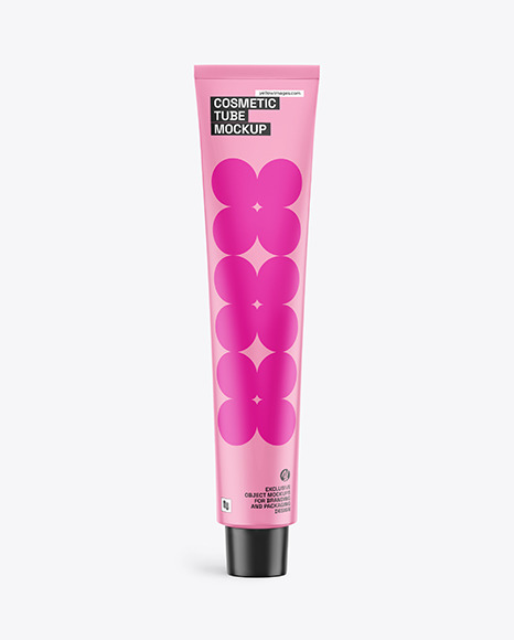 Matte Cosmetic Tube Mockup