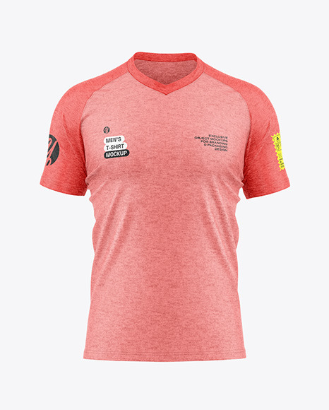 Heather T-Shirt Mockup - Front View