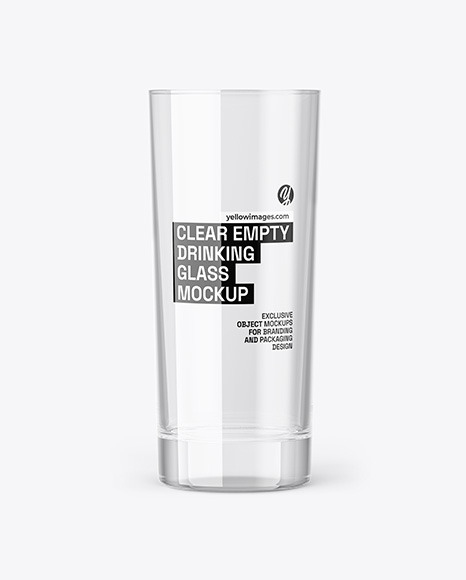 Empty Drinking Glass Mockup