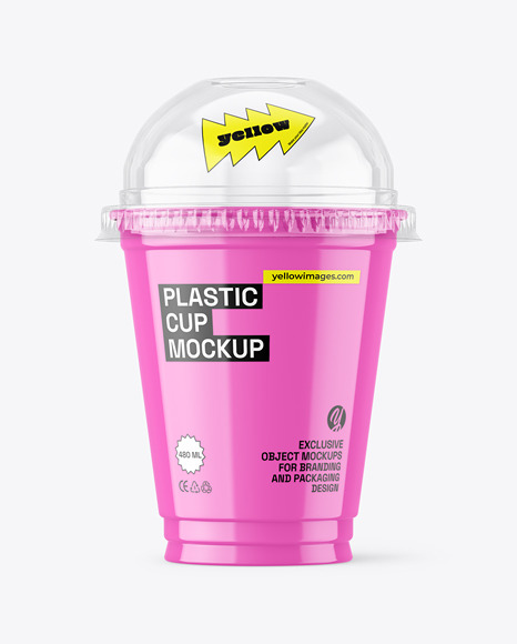 Transparent Clear Plastic Cup Mockups