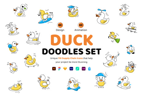 Duck Doodles Set