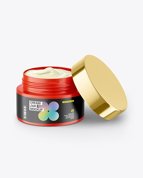 Matte Cream Jar Mockup