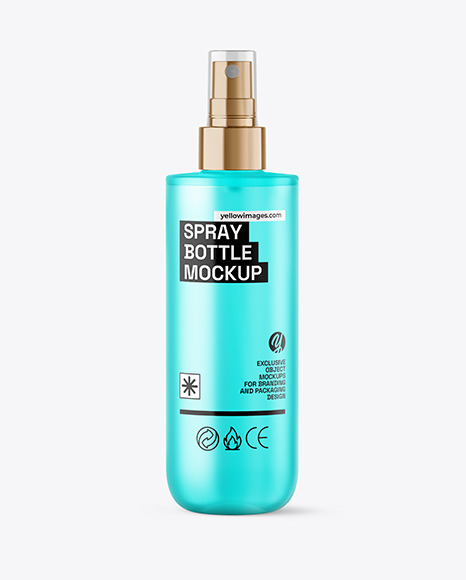 Frosted Spray Bottle Mockup