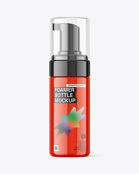 Glossy Foamer Bottle Mockup
