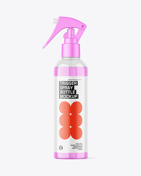 Frosted Trigger Spray Bottle Mockup