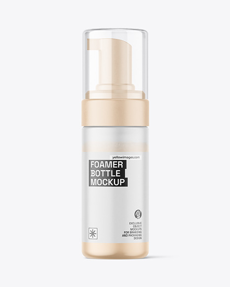 Frosted Foamer Bottle Mockup