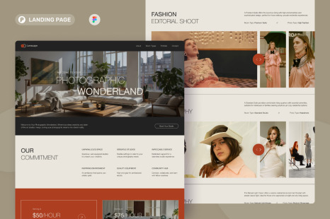 Lenscape - Photo Studio Rental Landing Page