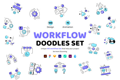 Animated Workflow Icon Set