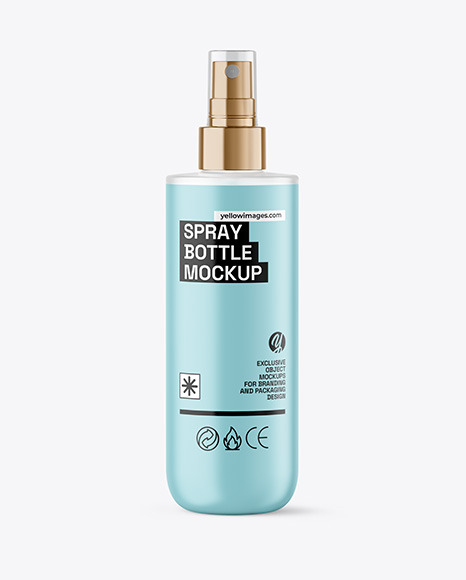 Frosted Spray Bottle Mockup