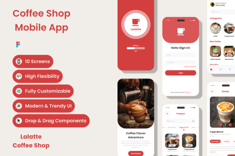 Lalatte - Coffee Shop Mobile App
