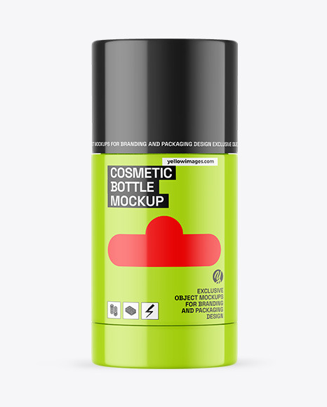 Glossy Cosmetic Bottle Mockup