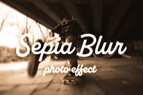 Sepia Blur Photo Effect