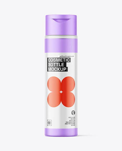 Frosted Cosmetic Bottle Mockup