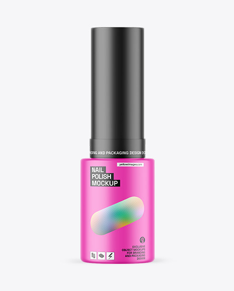 Matte Nail Polish Bottle Mockup