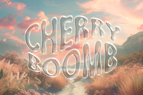 Transparent Glass Chrome Text Effect