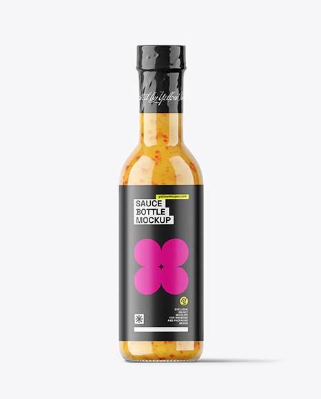 Sweet Chilli Sauce Bottle Mockup