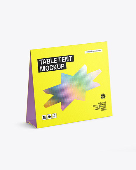 Paper Table Tent Mockup