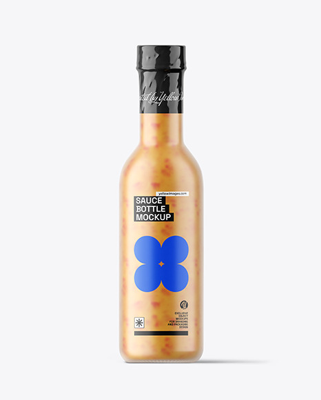 Frosted Chilli Sauce Bottle Mockup