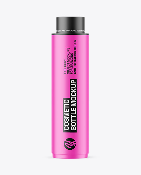 Matte Cosmetic Bottle Mockup