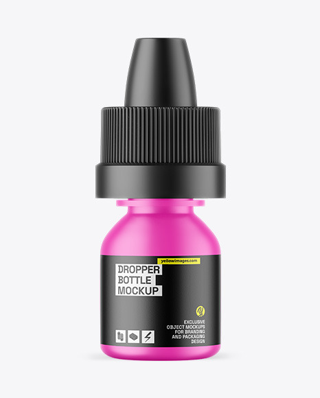 Matte Dropper Bottle Mockup