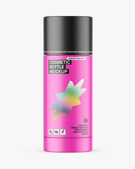 Matte Cosmetic Bottle Mockup