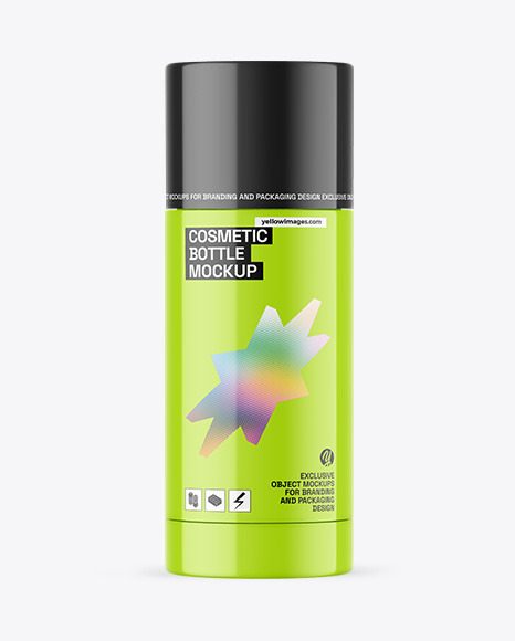Glossy Cosmetic Bottle Mockup