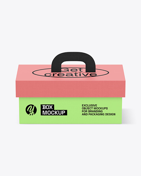 Textured Paper Box Mockup