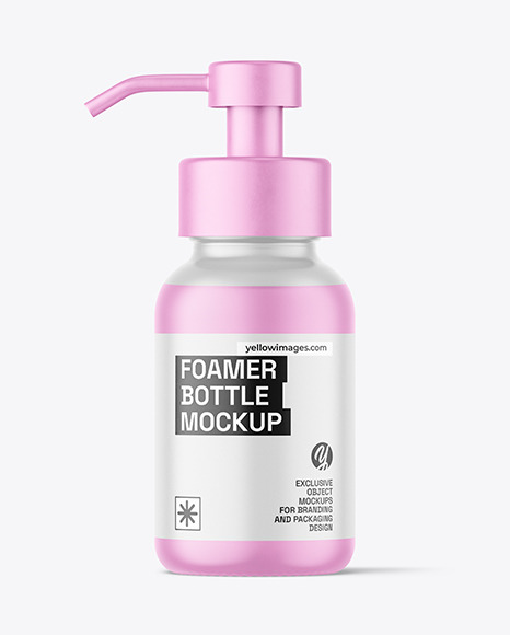 Frosted Foamer Bottle Mockup