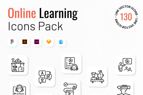 Online Learning Icons Pack