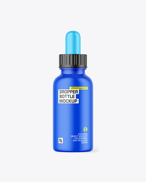 Matte Dropper Bottle Mockup