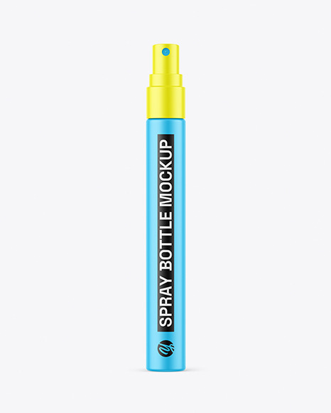 Matte Spray Bottle Mockup