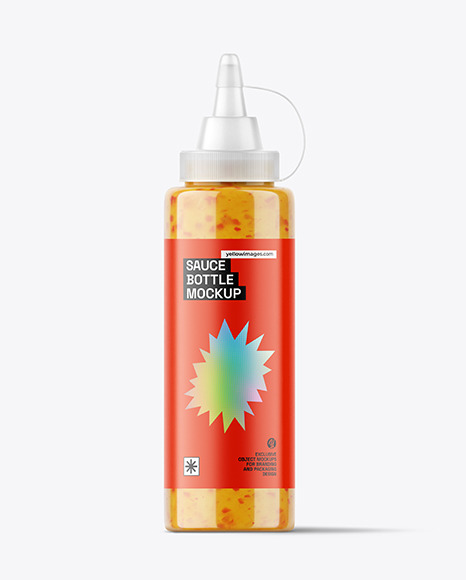 Chilli Sauce Bottle Mockup