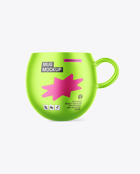 Matte Metallic Mug Mockup