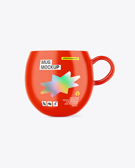 Glossy Mug Mockup