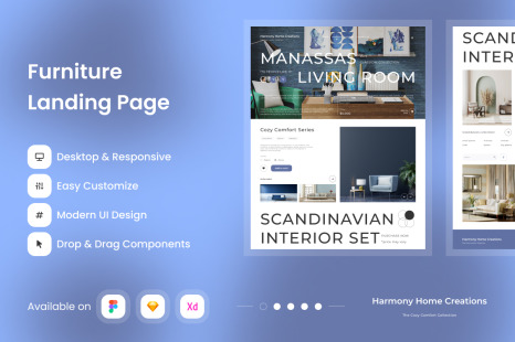 Harmony Home Creations - Furniture Landing Page V2