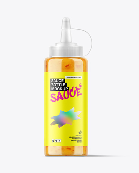 Squeeze Sauce Bottle Mockup