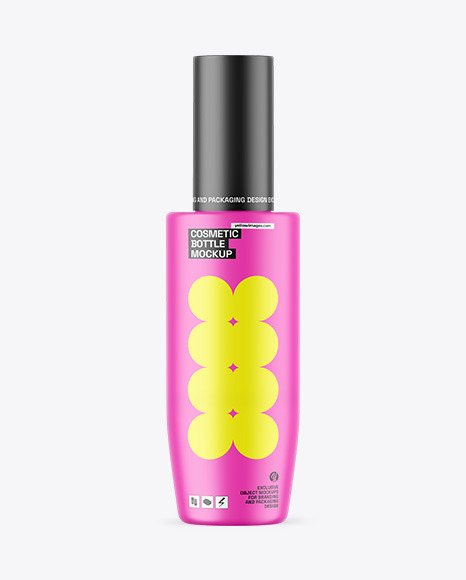 Matte Cosmetic Bottle Mockup