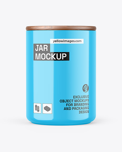 Glossy Jar Mockup