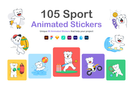 Animated Sports Stickers