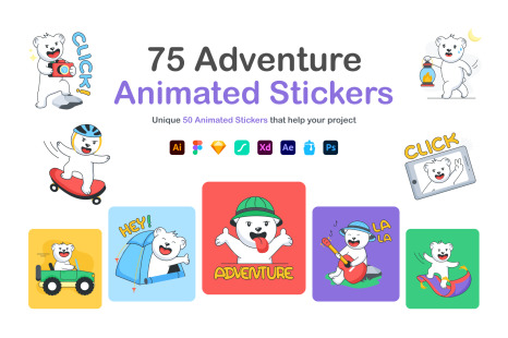 Animated Adventure Stickers