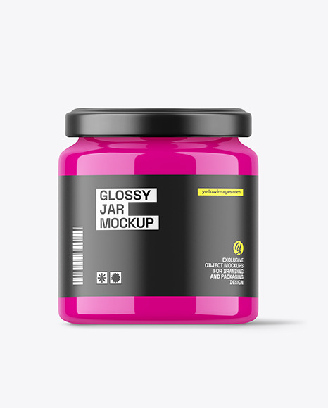 Glossy Jar Mockup