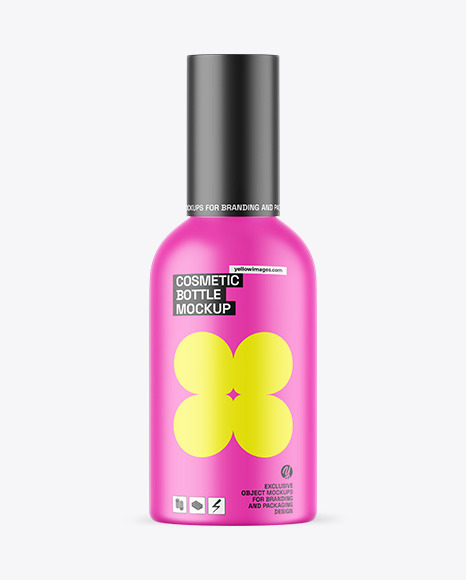 Matte Cosmetic Bottle Mockup