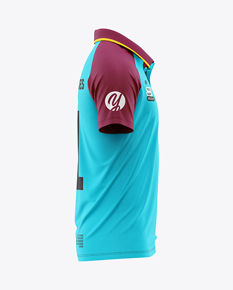 Raglan Polo Shirt Mockup
