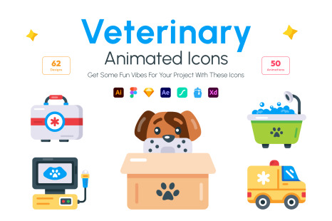 Animated Veterinary Icons