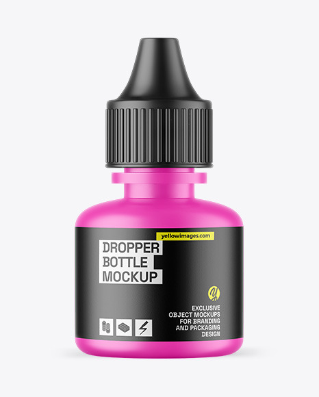 Matte Dropper Bottle Mockup