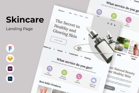 SkinBeauty - Skincare Landing Page V1
