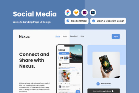Nexus - Social Media Landing Page V1