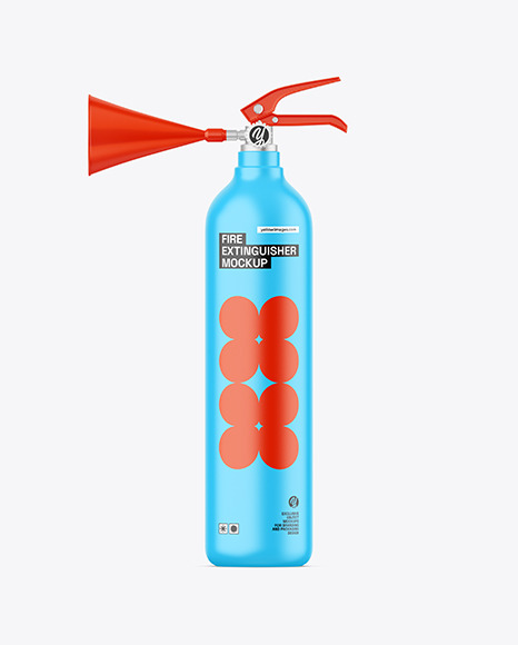 Matte Fire Extinguisher Mockup