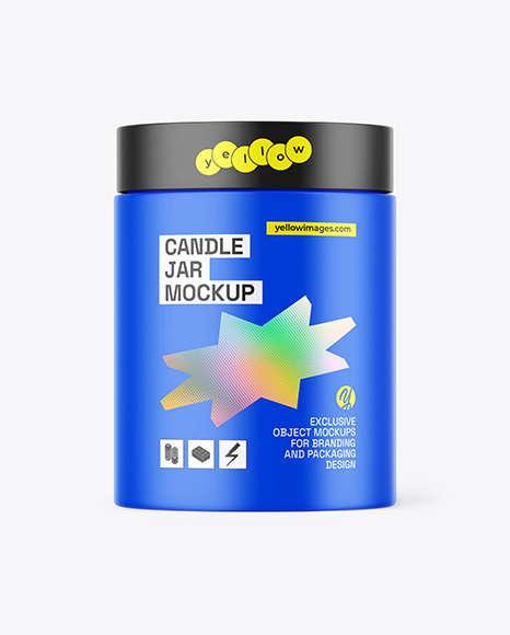 Matte Candle Jar Mockup