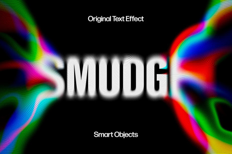 Smudged Melting Text Effect